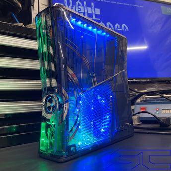 Custom Limited Edition Halo 4 Xbox 360 Slim RGH3. (LED's of Your Choice) - Sharky's Customs LLC