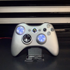 Custom Silver Xbox 360 Controller / LED Thummys