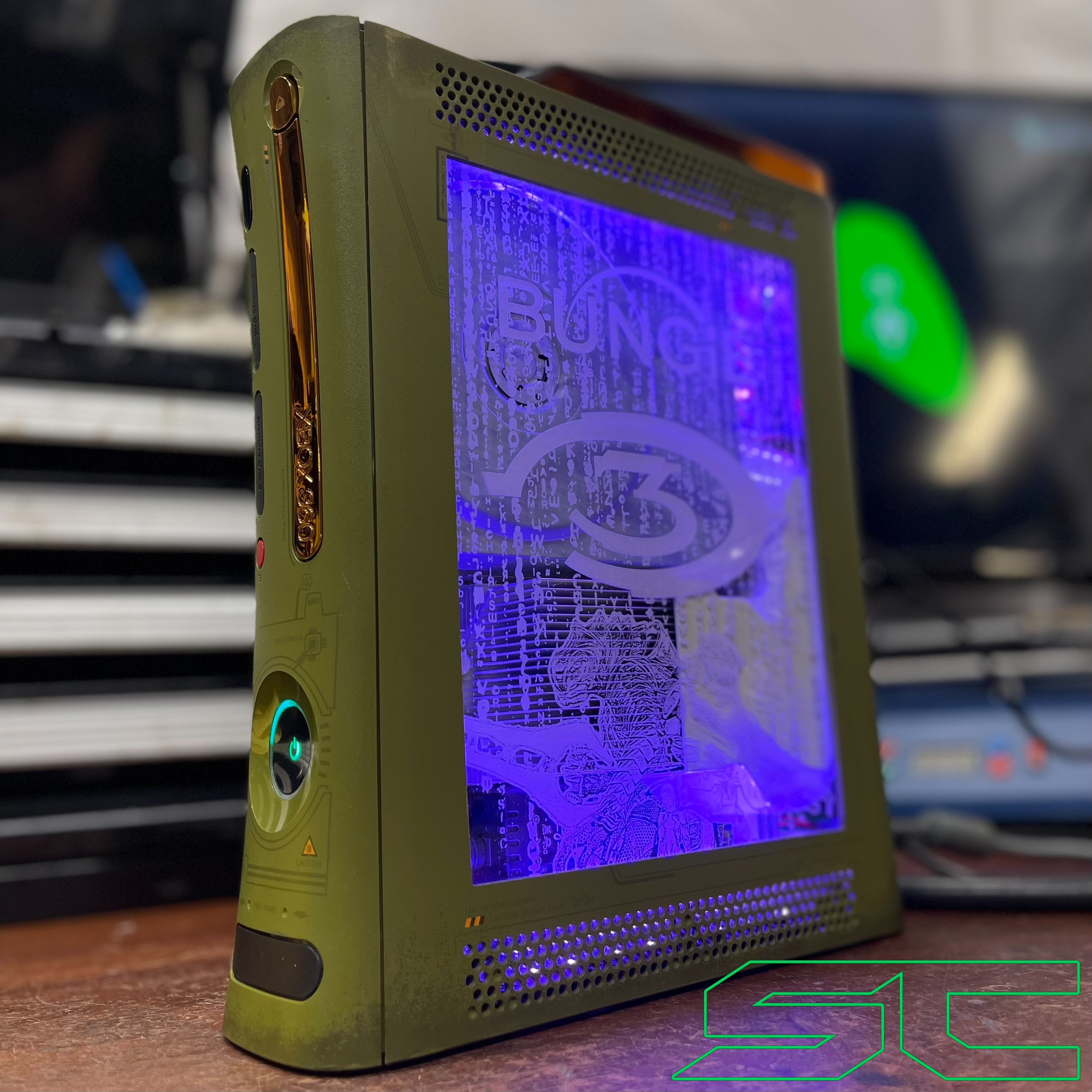 360 Rgh3 Custom Xbox 360 Halo 3 RGH3 Jasper Limited Edition Console w/Cut Out ...