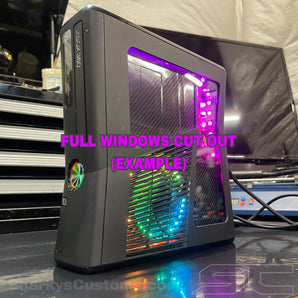 Custom Black Xbox 360 Slim RGH3 Console Only - Sharky's Customs LLC