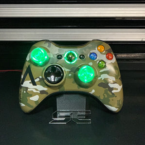 Custom Camo Xbox 360 Controller w/ LED Thummys