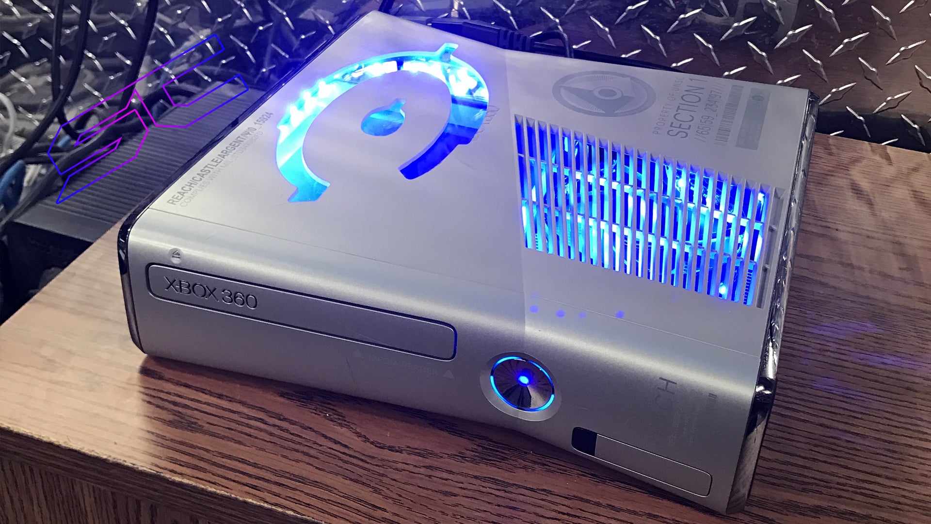 Custom Limited Edition Halo Reach Xbox 360 Slim RGH2. (LED's of Your Choice) - Sharky's Customs LLC