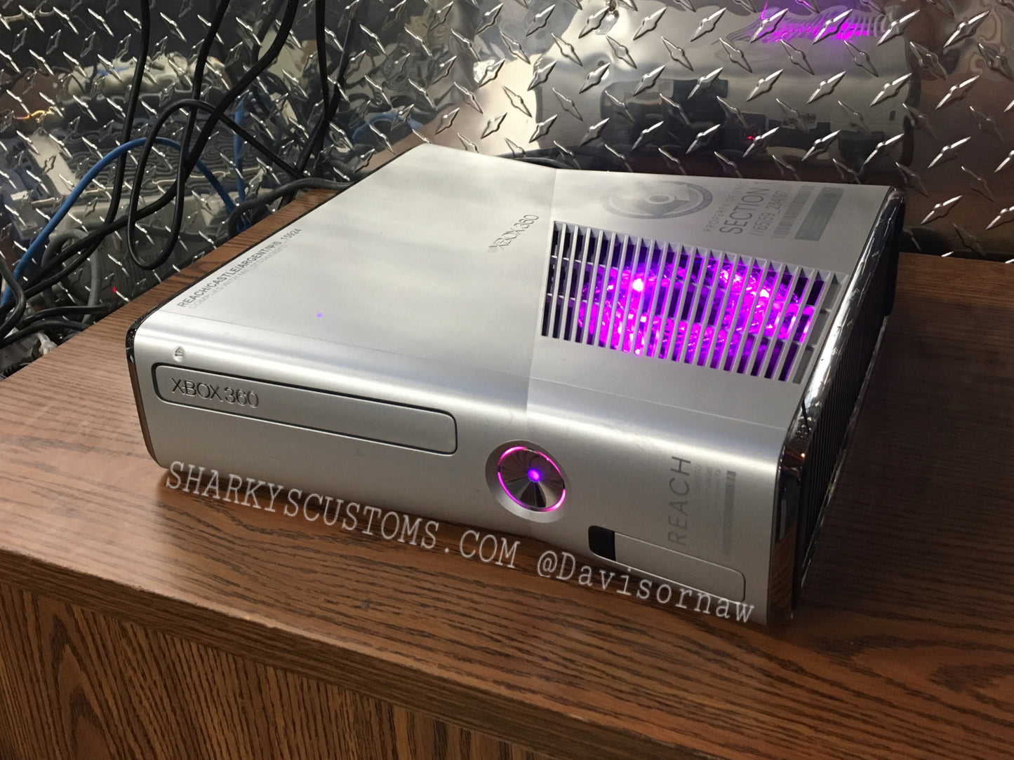 Custom Limited Edition Halo Reach Xbox 360 Slim RGH2. (LED's of Your Choice) - Sharky's Customs LLC