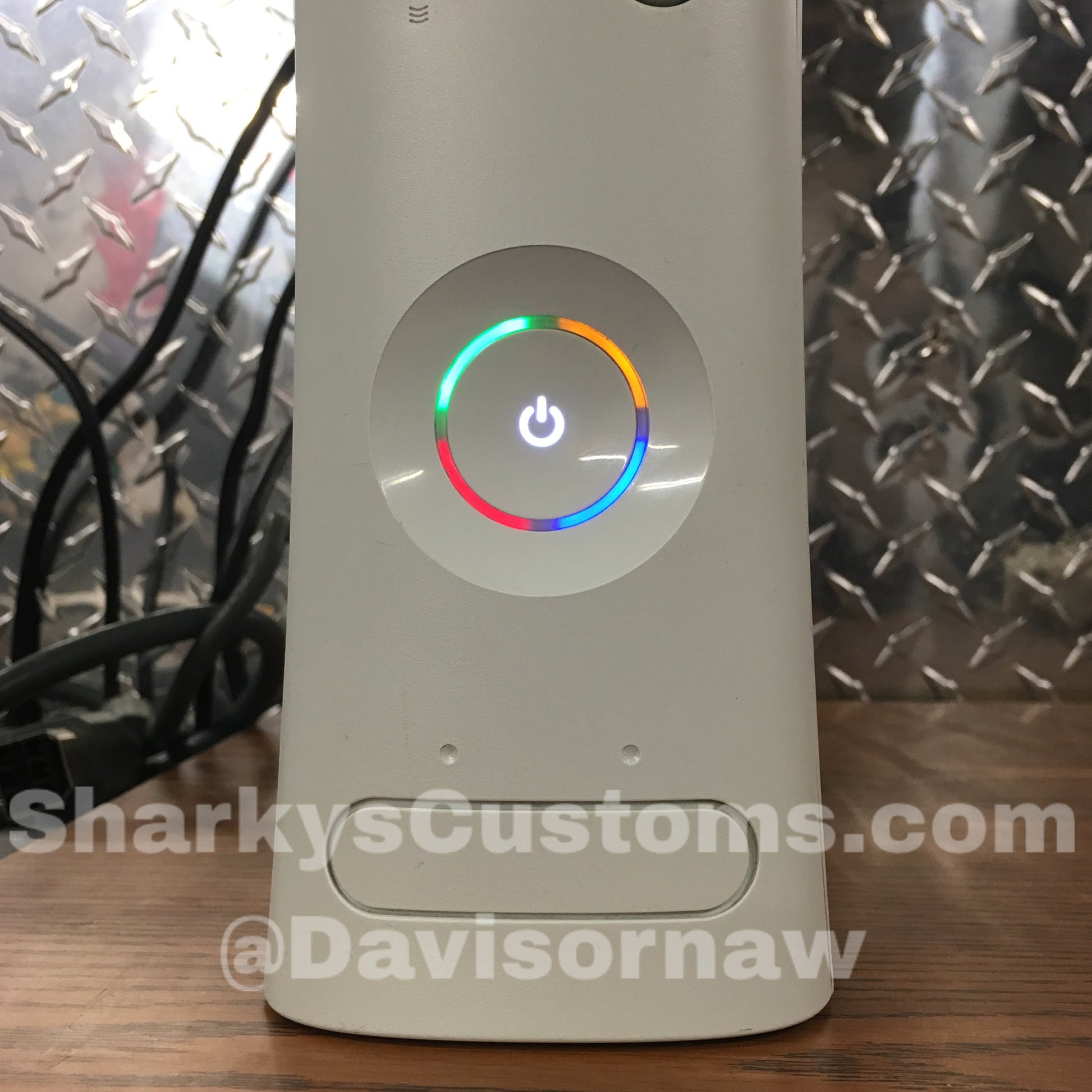 Custom Xbox 360 White Jasper RGH1.2 - LEDs of Your Choice! - Sharky's Customs LLC