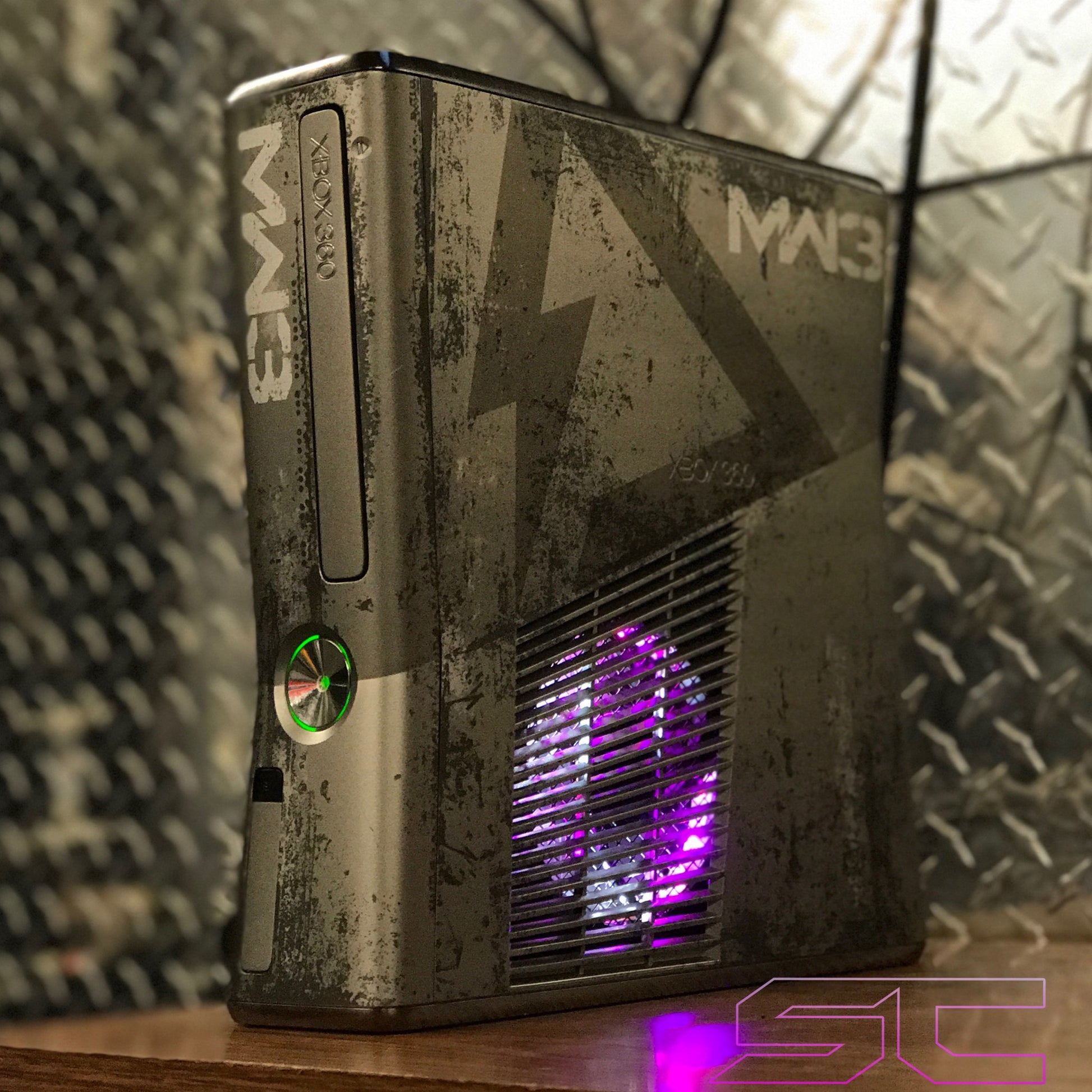 Custom Limited Edition MW3 Xbox 360 Slim RGH2. (LED's of Your Choice) - Sharky's Customs LLC