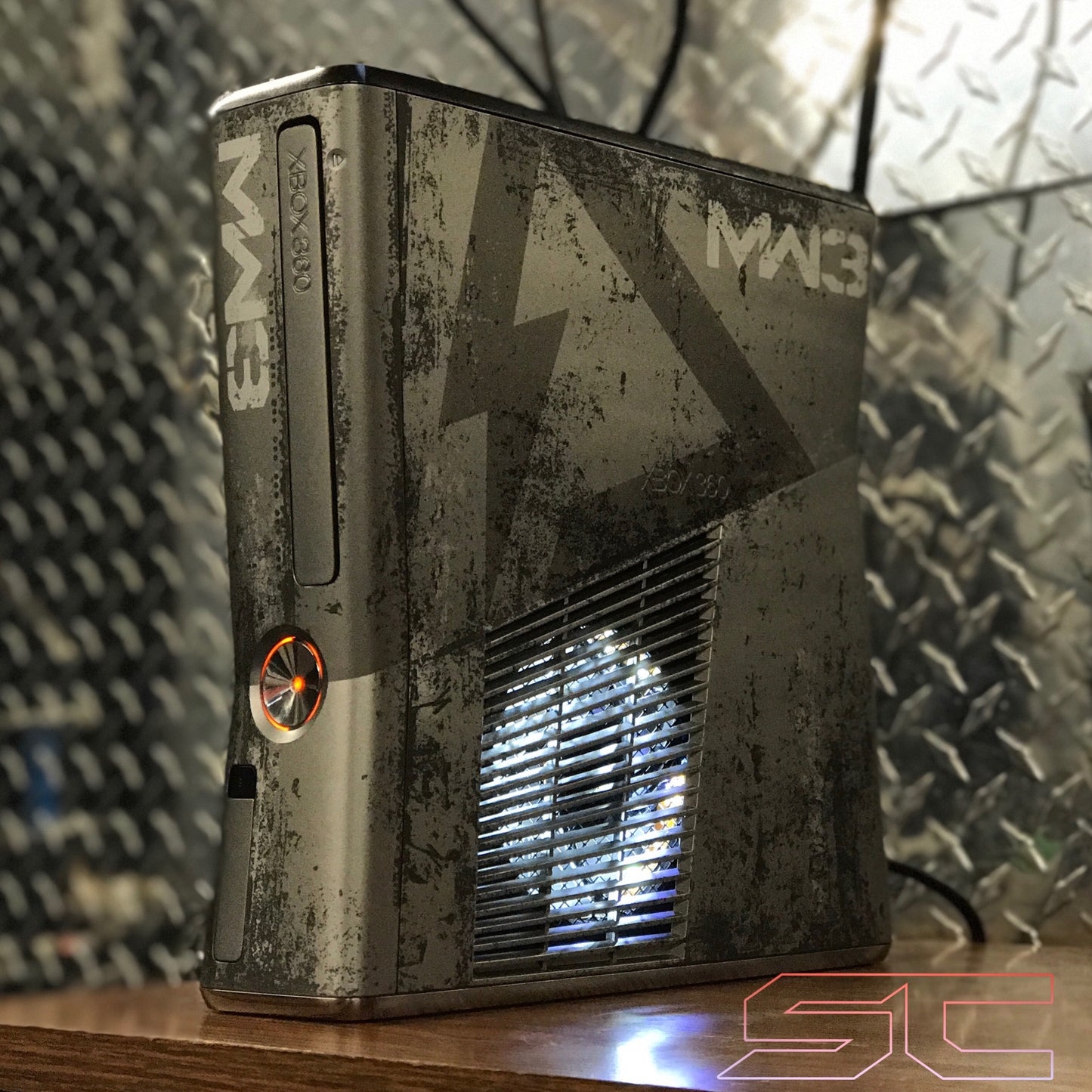 Custom Limited Edition MW3 Xbox 360 Slim RGH2. (LED's of Your Choice) - Sharky's Customs LLC