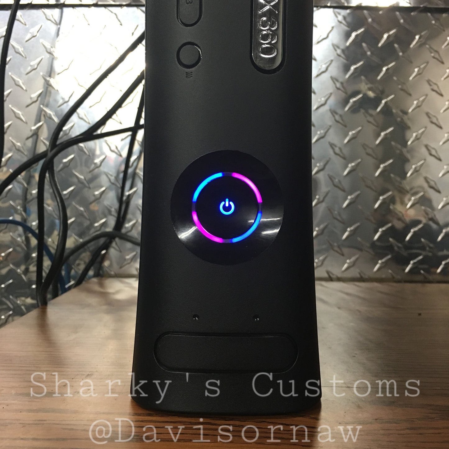 Custom Xbox 360 Black Jasper Elite RGH1.2 - LEDs of Your Choice! - Sharky's Customs LLC