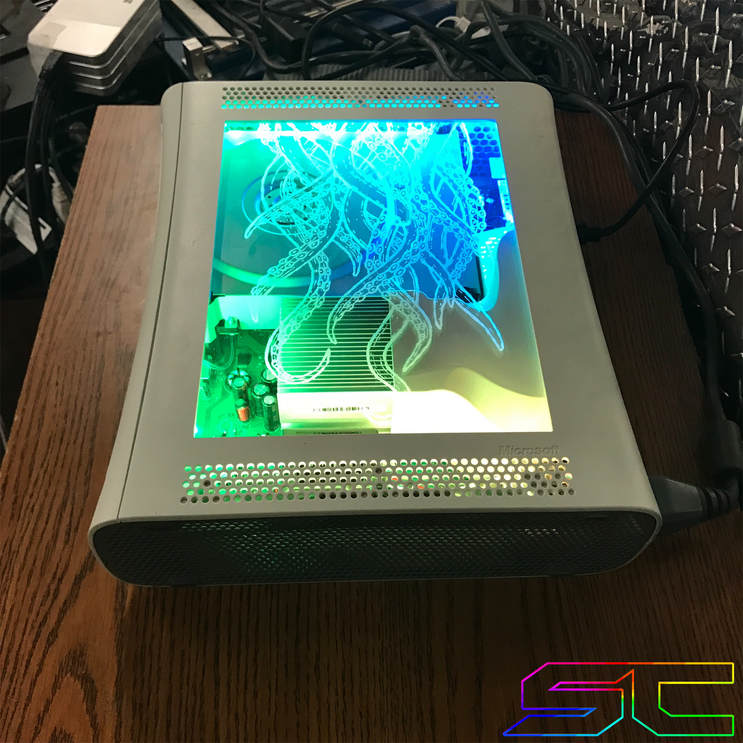 Custom Jasper RGH1.2 "Tentacles" Plexiglass Engraved W/Remote Addressable LED's! - Sharky's Customs LLC