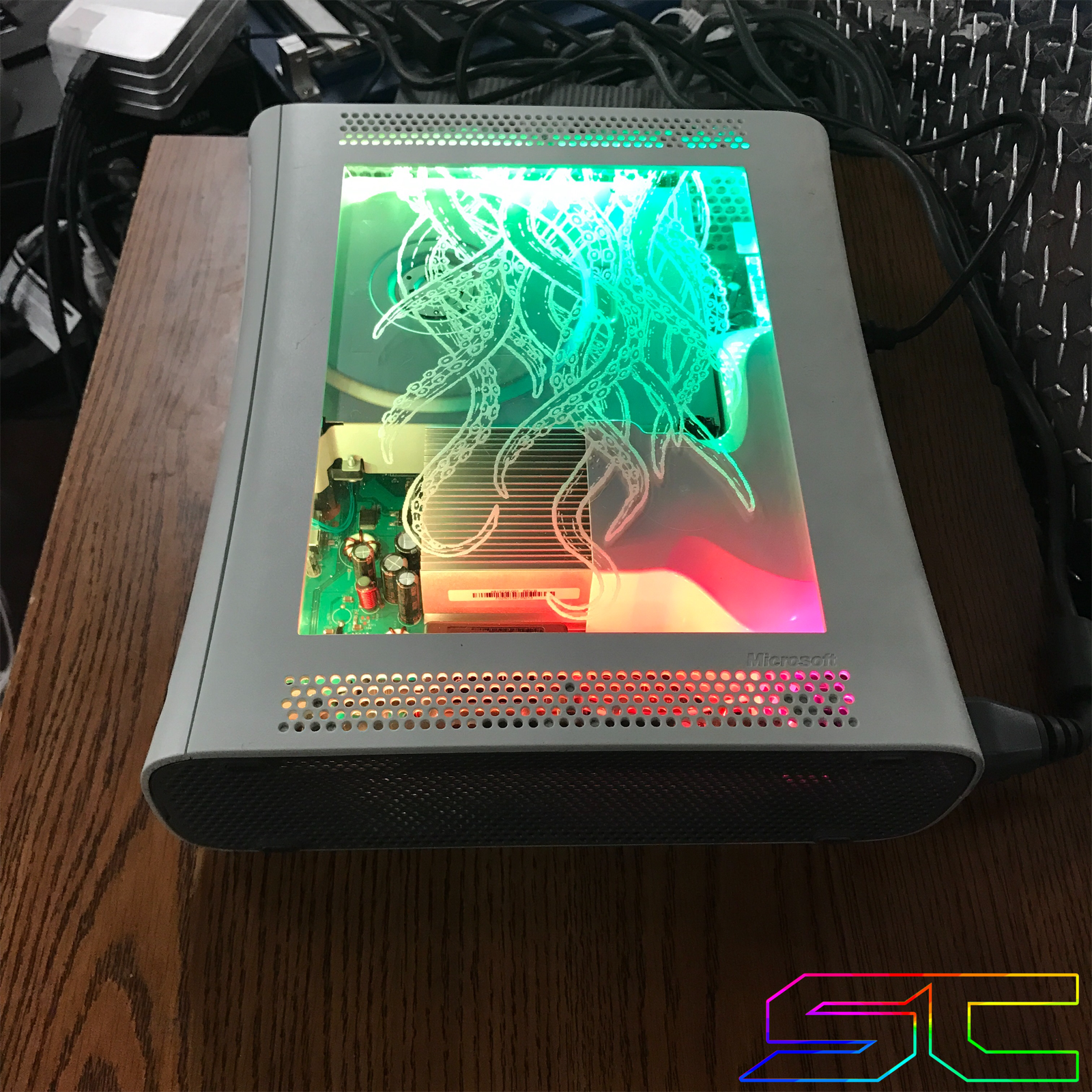 Custom Jasper RGH1.2 "Tentacles" Plexiglass Engraved W/Remote Addressable LED's! - Sharky's Customs LLC