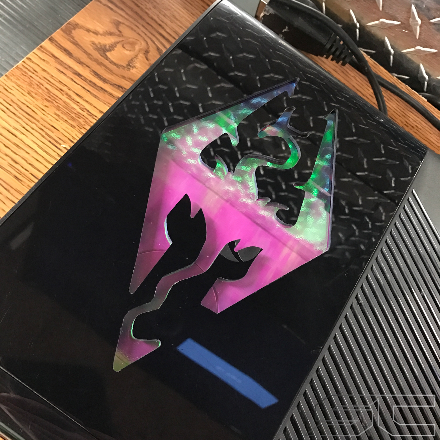 Custom Black Glossy Xbox 360 E Slim RGH2 (LED's of Your Choice) - Sharky's Customs LLC