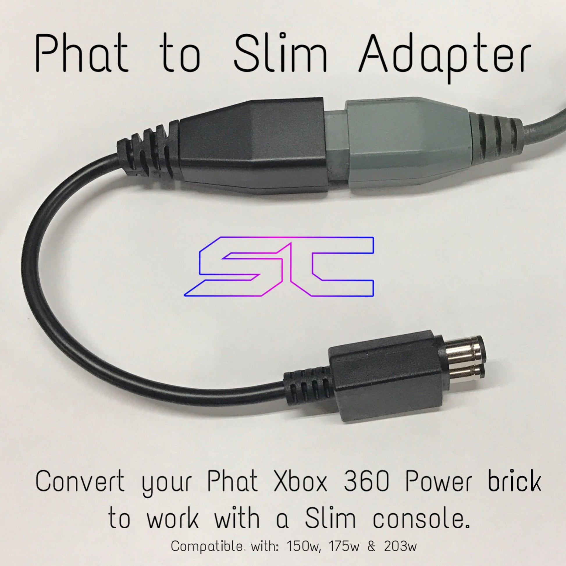 Phat to Slim Power Brick Adapter - Sharky's Customs LLC