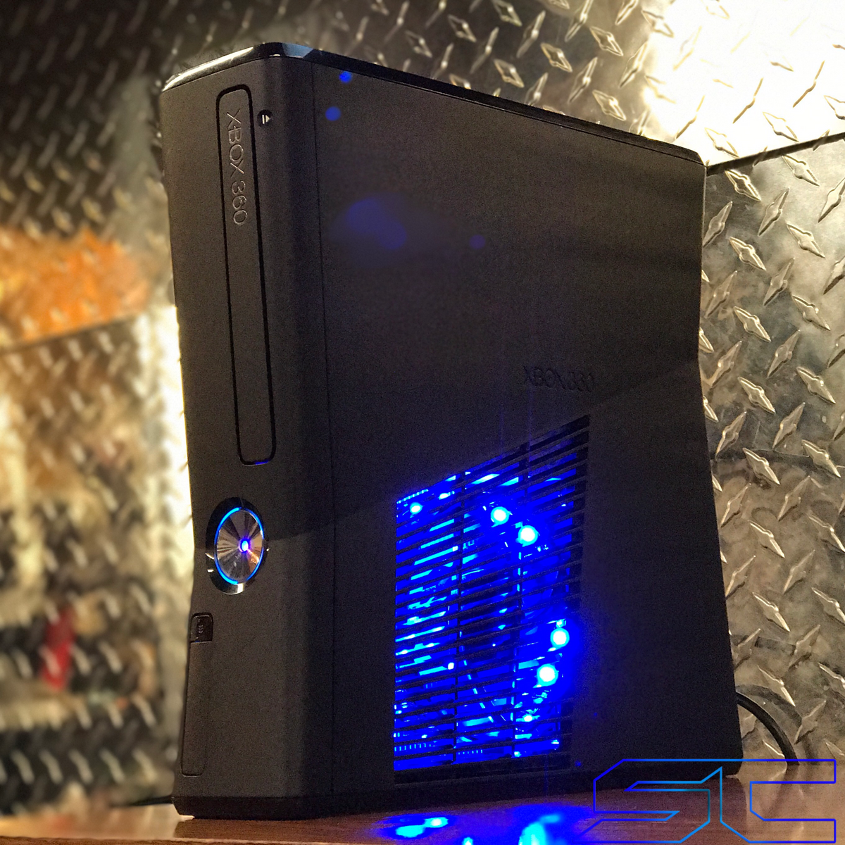 Custom Black Xbox 360 Slim RGH3 w/500GB HDD (LED's of Your Choice ...